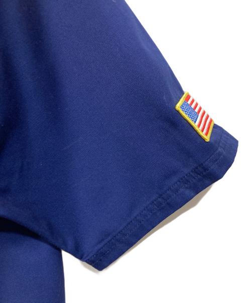 X-LARGE（エクストララージ）X-LARGE (エクストララージ) LOGO PATCH S/S WORK SHIRT ネイビー サイズ:Ｌの古着・服飾アイテム