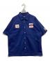 X-LARGE（エクストララージ）の古着「LOGO PATCH S/S WORK SHIRT」｜ネイビー