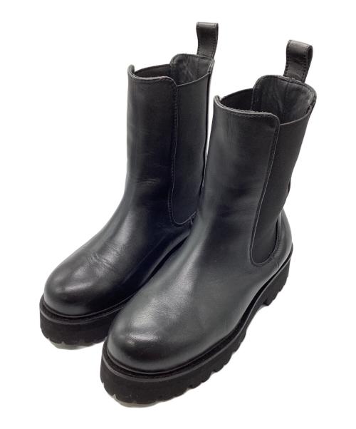 Caminando（カミナンド）Caminando (カミナンド) 別注 W TREK SOLE BACKZIP BOOTS ブラック サイズ:7の古着・服飾アイテム