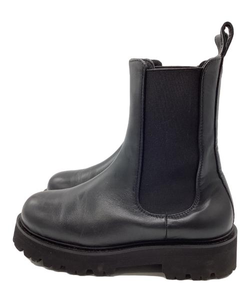 Caminando（カミナンド）Caminando (カミナンド) 別注 W TREK SOLE BACKZIP BOOTS ブラック サイズ:7の古着・服飾アイテム