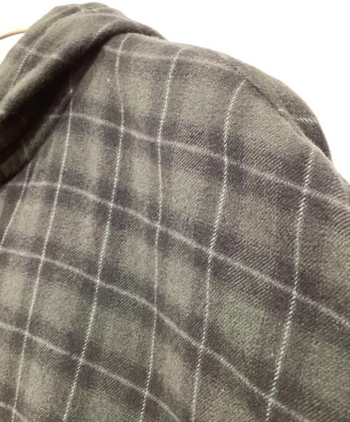 DIESEL（ディーゼル）DIESEL (ディーゼル) S-DEWNY-HOODフーデッドチェックシャツ ブラック サイズ:44の古着・服飾アイテム