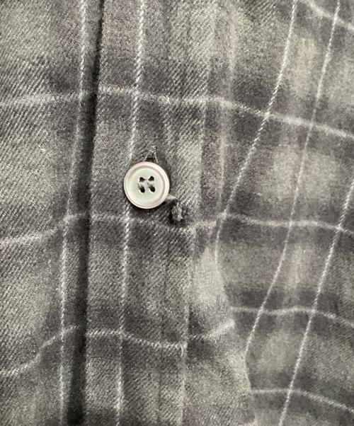 DIESEL（ディーゼル）DIESEL (ディーゼル) S-DEWNY-HOODフーデッドチェックシャツ ブラック サイズ:44の古着・服飾アイテム