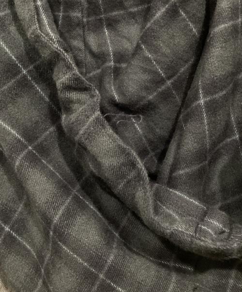 DIESEL（ディーゼル）DIESEL (ディーゼル) S-DEWNY-HOODフーデッドチェックシャツ ブラック サイズ:44の古着・服飾アイテム