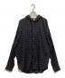 DIESEL（ディーゼル）の古着「S-DEWNY-HOODフーデッドチェックシャツ」｜ブラック