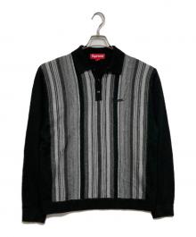 SUPREME（シュプリーム）の古着「Multi Stripe Polo Sweater」｜ブラック