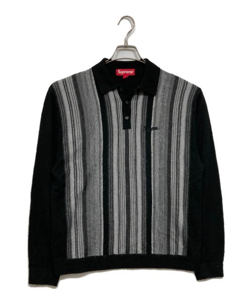SUPREME（シュプリーム）SUPREME (シュプリーム) Multi Stripe Polo Sweater ブラック サイズ:Sの古着・服飾アイテム
