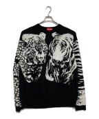 SUPREMEシュプリーム）の古着「Big Cats Jacquard L/S」｜ブラック
