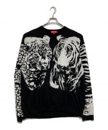 SUPREME（シュプリーム）の古着「Big Cats Jacquard L/S」｜ブラック