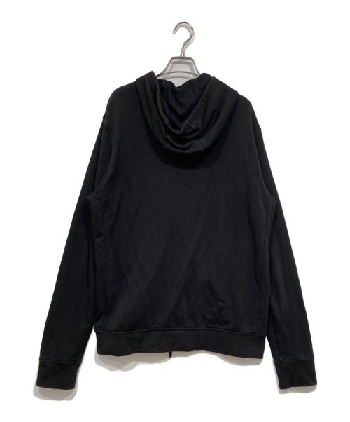 ARMANI EXCHANGE（アルマーニ エクスチェンジ）ARMANI EXCHANGE (アルマーニ エクスチェンジ) ロゴジップパーカー ブラック サイズ:Ｌの古着・服飾アイテム