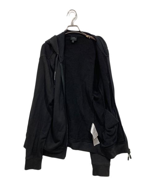 ARMANI EXCHANGE（アルマーニ エクスチェンジ）ARMANI EXCHANGE (アルマーニ エクスチェンジ) ロゴジップパーカー ブラック サイズ:Ｌの古着・服飾アイテム