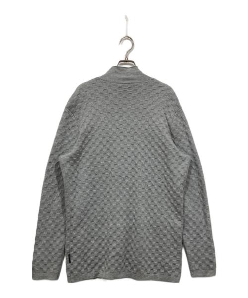 ARMANI EXCHANGE（アルマーニ エクスチェンジ）ARMANI EXCHANGE (アルマーニ エクスチェンジ) ニットジャケット グレー サイズ:Ｌの古着・服飾アイテム