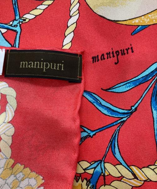 manipuri（マニプリ）manipuri (マニプリ) シルクスカーフ レッドの古着・服飾アイテム