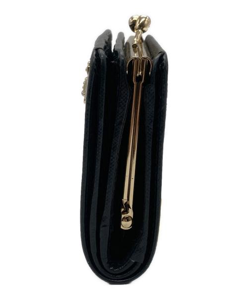 Vivienne Westwood（ヴィヴィアンウエストウッド）Vivienne Westwood (ヴィヴィアンウエストウッド) がま口2つ折り財布 ブラックの古着・服飾アイテム