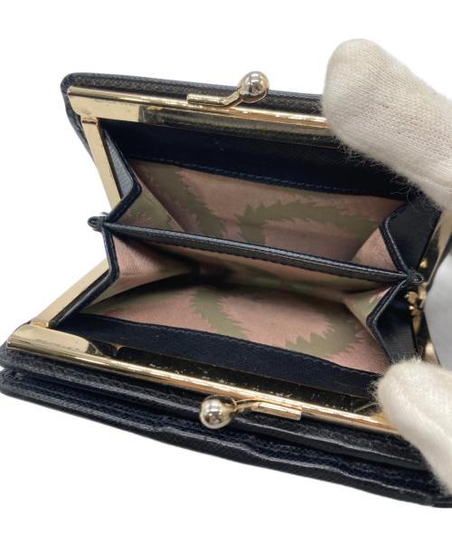 Vivienne Westwood（ヴィヴィアンウエストウッド）Vivienne Westwood (ヴィヴィアンウエストウッド) がま口2つ折り財布 ブラックの古着・服飾アイテム
