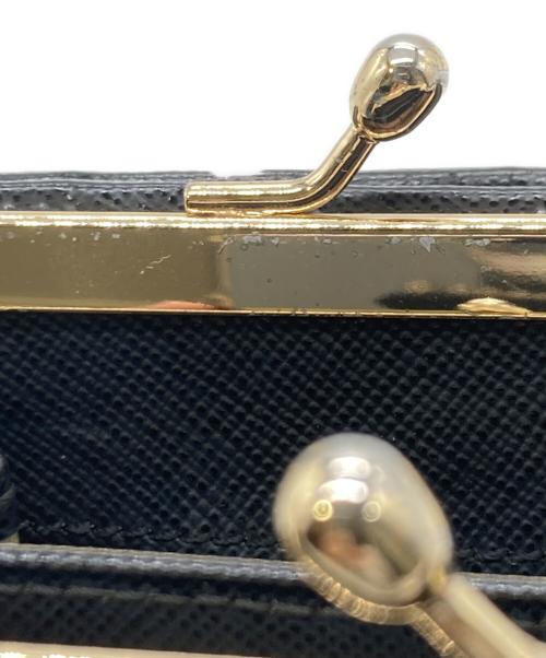 Vivienne Westwood（ヴィヴィアンウエストウッド）Vivienne Westwood (ヴィヴィアンウエストウッド) がま口2つ折り財布 ブラックの古着・服飾アイテム