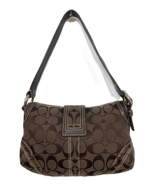 COACH（コーチ）COACH (コーチ) ソーホーシグネチャーワンショルダーバッグ ブラウンの古着・服飾アイテム