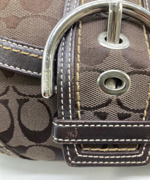COACH（コーチ）COACH (コーチ) ソーホーシグネチャーワンショルダーバッグ ブラウンの古着・服飾アイテム