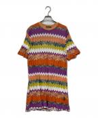missoniミッソーニ）の古着「ジグザグ柄ニットワンピース」｜マルチカラー