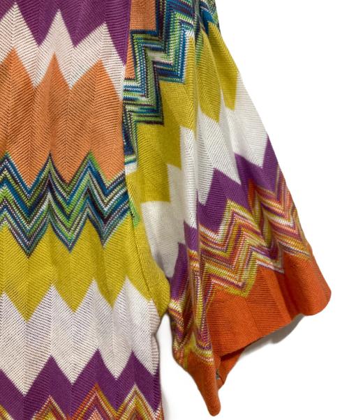 missoni（ミッソーニ）MISSONI (ミッソーニ) ジグザグ柄ニットワンピース マルチカラー サイズ:Ｍの古着・服飾アイテム
