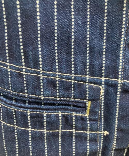 SUGAR CANE（シュガーケーン）SUGAR CANE (シュガーケーン) ウォバッシュストライプワークベスト / WABASH STRIPE WORK VEST インディゴ サイズ:36の古着・服飾アイテム