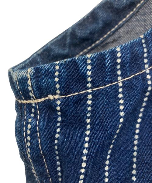 SUGAR CANE（シュガーケーン）SUGAR CANE (シュガーケーン) ウォバッシュストライプワークベスト / WABASH STRIPE WORK VEST インディゴ サイズ:36の古着・服飾アイテム