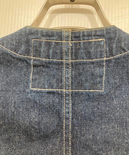 SUGAR CANE（シュガーケーン）SUGAR CANE (シュガーケーン) ウォバッシュストライプワークベスト / WABASH STRIPE WORK VEST インディゴ サイズ:36の古着・服飾アイテム