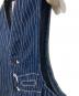 中古・古着 SUGAR CANE (シュガーケーン) ウォバッシュストライプワークベスト / WABASH STRIPE WORK VEST インディゴ サイズ:36：13000円