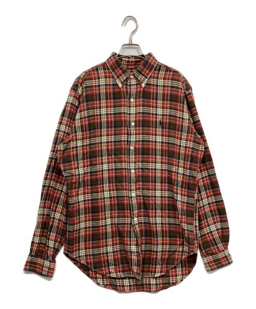 RALPH LAUREN（ラルフローレン）RALPH LAUREN (ラルフローレン) マドラスチェックシャツ レッド サイズ:Mの古着・服飾アイテム