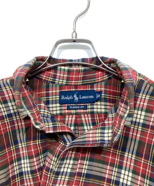 RALPH LAUREN（ラルフローレン）RALPH LAUREN (ラルフローレン) マドラスチェックシャツ レッド サイズ:Mの古着・服飾アイテム
