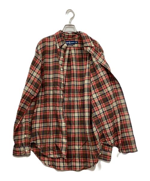 RALPH LAUREN（ラルフローレン）RALPH LAUREN (ラルフローレン) マドラスチェックシャツ レッド サイズ:Mの古着・服飾アイテム