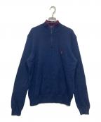 POLO RALPH LAURENポロ・ラルフローレン）の古着「ハーフジップニット」｜ネイビー