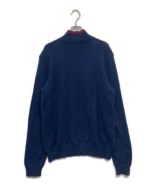POLO RALPH LAUREN（ポロ・ラルフローレン）POLO RALPH LAUREN (ポロ・ラルフローレン) ハーフジップニット ネイビー サイズ:Mの古着・服飾アイテム