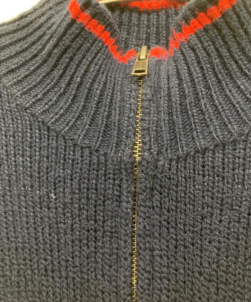 POLO RALPH LAUREN（ポロ・ラルフローレン）POLO RALPH LAUREN (ポロ・ラルフローレン) ハーフジップニット ネイビー サイズ:Mの古着・服飾アイテム