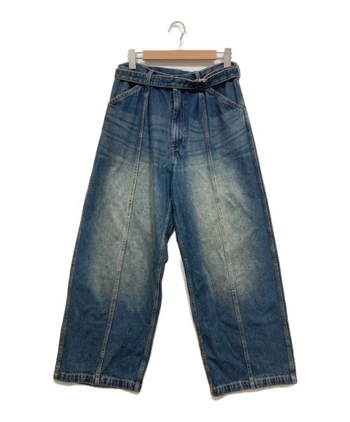 JOURNAL STANDARD（ジャーナルスタンダード）JOURNAL STANDARD (ジャーナルスタンダード) バーティカルカット デニムベルテッド ブルー サイズ:Sの古着・服飾アイテム