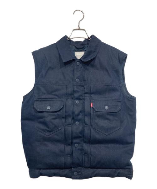 LEVI'S（リーバイス）LEVI'S (リーバイス) ダウンベスト ネイビー サイズ:Ｍの古着・服飾アイテム
