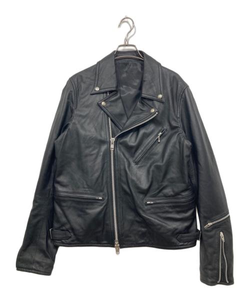 BEAMS（ビームス）BEAMS (ビームス) ラムレザーライダースジャケット ブラック サイズ:Lの古着・服飾アイテム