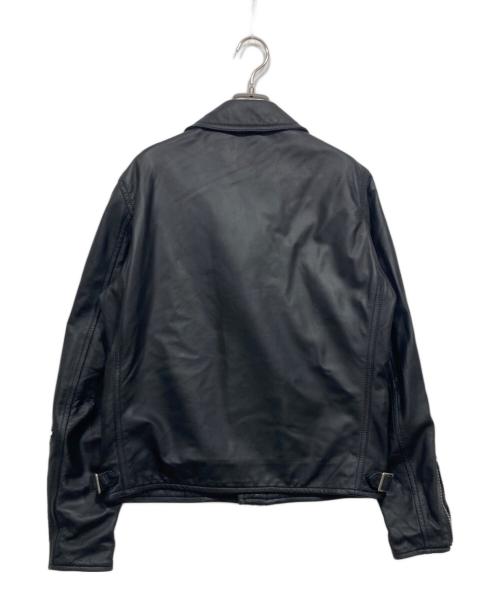 BEAMS（ビームス）BEAMS (ビームス) ラムレザーライダースジャケット ブラック サイズ:Lの古着・服飾アイテム