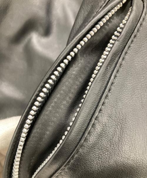 BEAMS（ビームス）BEAMS (ビームス) ラムレザーライダースジャケット ブラック サイズ:Lの古着・服飾アイテム