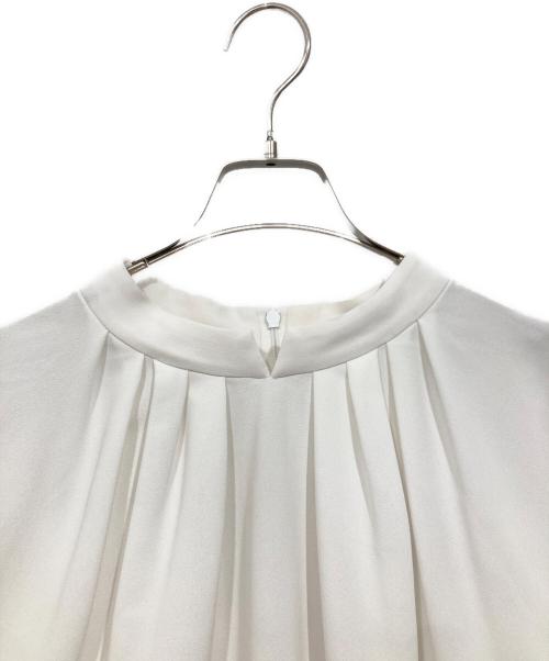 ADORE（アドーア）ADORE (アドーア) ドライタッチジョーゼットブラウス ホワイト サイズ:38の古着・服飾アイテム