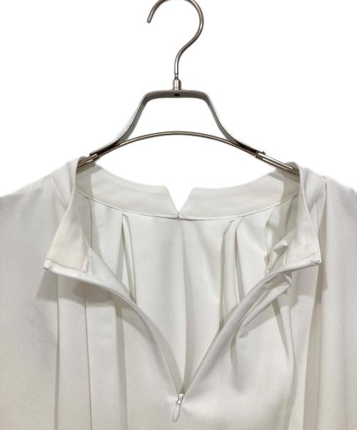 ADORE（アドーア）ADORE (アドーア) ドライタッチジョーゼットブラウス ホワイト サイズ:38の古着・服飾アイテム