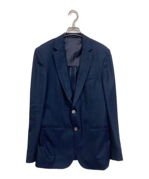 BOSS HUGO BOSS（ボス ヒューゴボス）BOSS HUGO BOSS (ボス ヒューゴボス) テーラードジャケット ネイビー サイズ:Lの古着・服飾アイテム