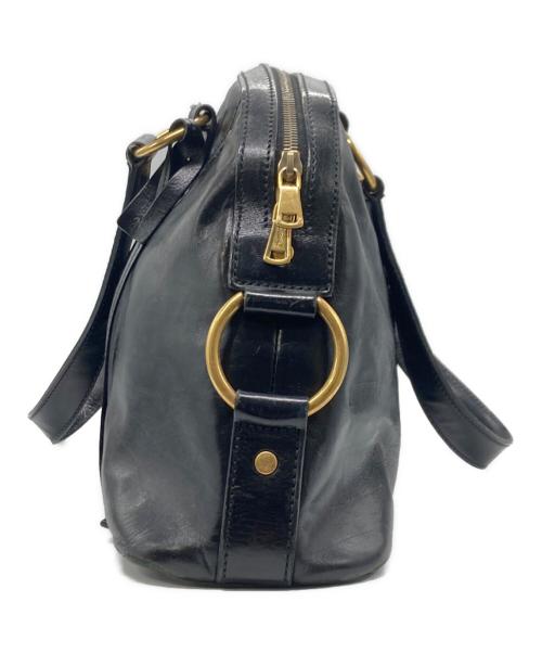 Yves Saint Laurent（イヴサンローラン）Yves Saint Laurent (イヴサンローラン) ミューズハンドバッグ ブラックの古着・服飾アイテム