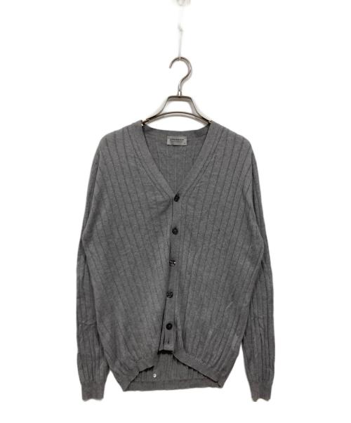 JOHN SMEDLEY（ジョンスメドレー）JOHN SMEDLEY (ジョンスメドレー) コットンリブカーディガン グレー サイズ:Mの古着・服飾アイテム