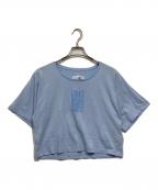 MM6 Maison Margielaエムエムシックスメゾンマルジェラ）の古着「プリントTシャツ / キッズ Tシャツ」｜ブルー