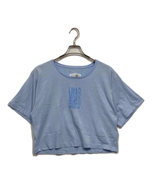 MM6 Maison Margiela（エムエムシックスメゾンマルジェラ）MM6 Maison Margiela (エムエムシックスメゾンマルジェラ) プリントTシャツ / キッズ Tシャツ ブルー サイズ:16Yの古着・服飾アイテム