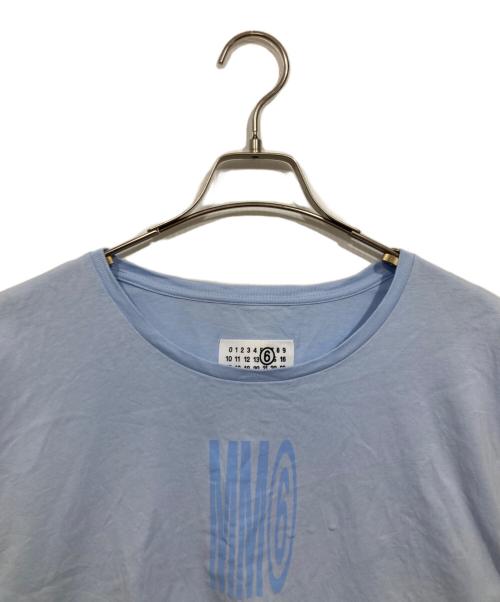 MM6 Maison Margiela（エムエムシックスメゾンマルジェラ）MM6 Maison Margiela (エムエムシックスメゾンマルジェラ) プリントTシャツ / キッズ Tシャツ ブルー サイズ:16Yの古着・服飾アイテム
