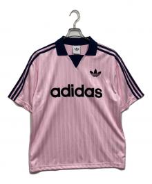 adidas（アディダス）の古着「襟付ゴーリーシャツ」｜ピンク