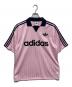 adidas（アディダス）の古着「襟付ゴーリーシャツ」｜ピンク