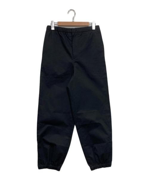 JIL SANDER（ジルサンダー）JIL SANDER (ジルサンダー) 裾ジップコットンシルクイージーパンツ ブラック サイズ:46の古着・服飾アイテム