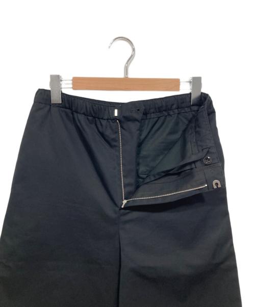 JIL SANDER（ジルサンダー）JIL SANDER (ジルサンダー) 裾ジップコットンシルクイージーパンツ ブラック サイズ:46の古着・服飾アイテム
